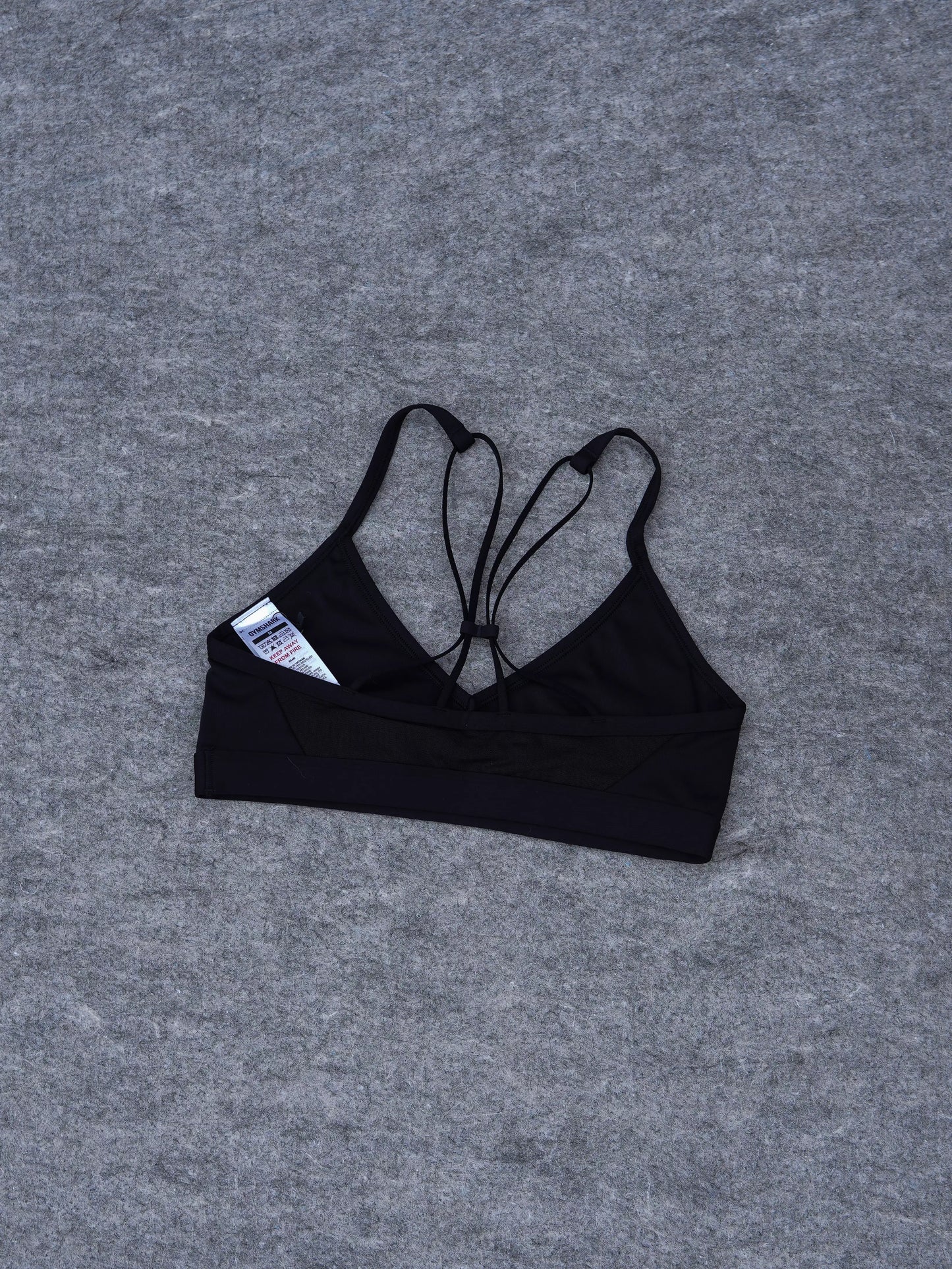 Ruched Bra - Negro