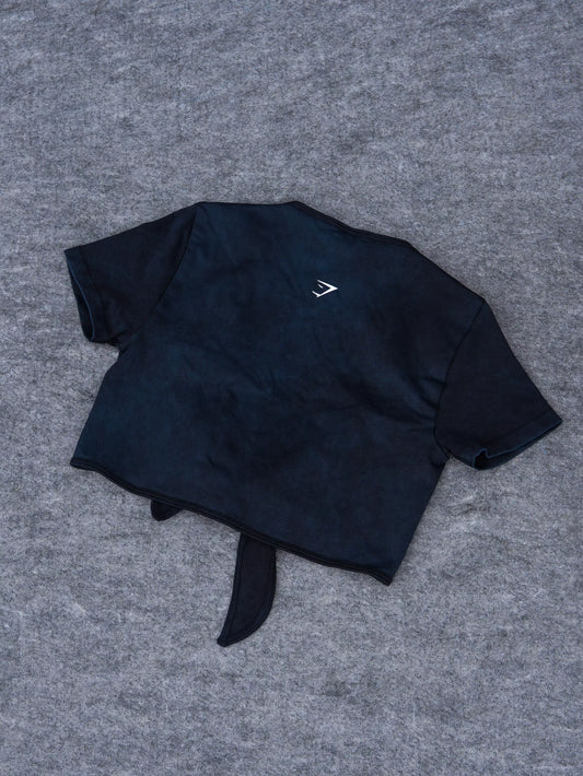 Gains Ribbon Crop Top - Navy