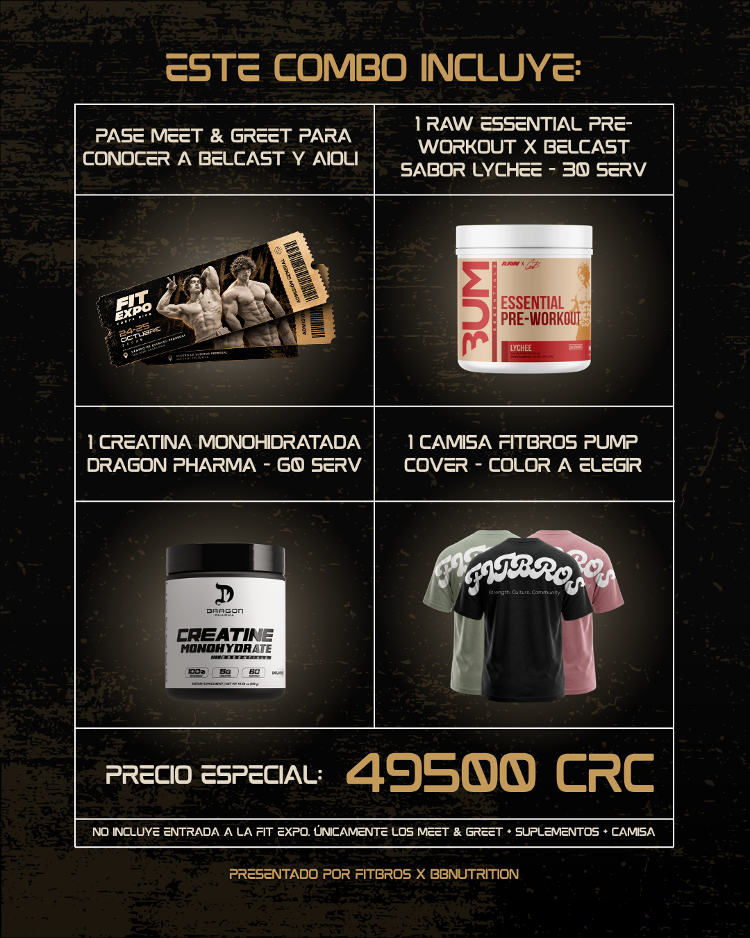 Combo FITBROS x FIT EXPO | Meet & Greet: Belcast + Aioli