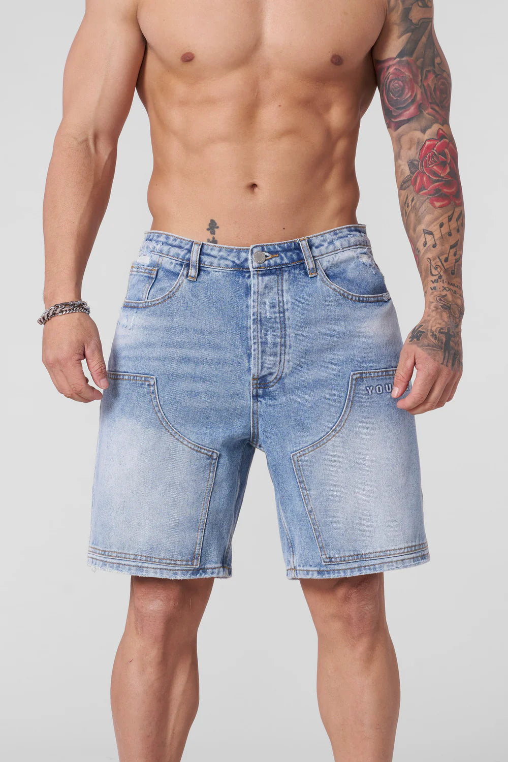 6018 - Baggy Denim Shorts