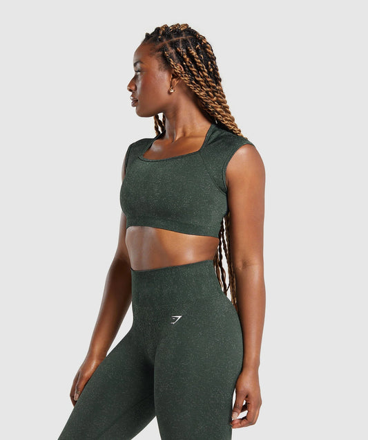 Adapt Fleck Seamless Crop Top