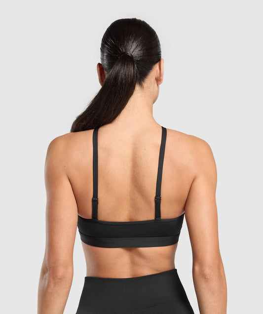 Halter Neck Sports Bra (Negro)