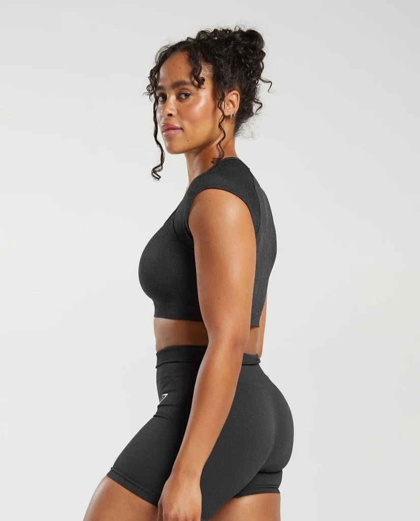 Adapt Fleck Seamless Crop Top