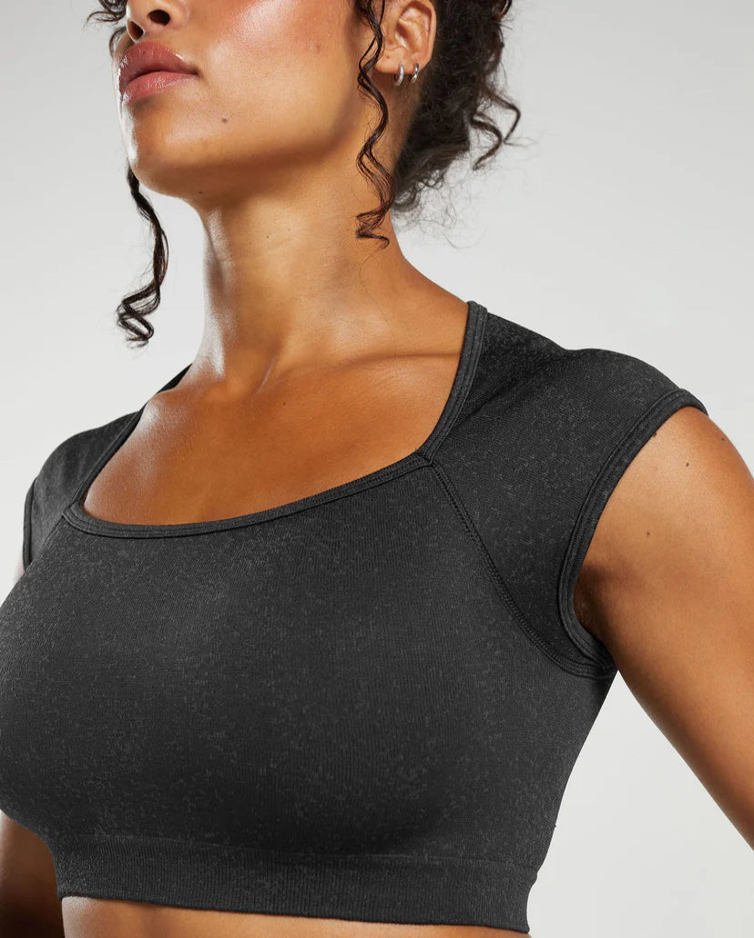 Adapt Fleck Seamless Crop Top