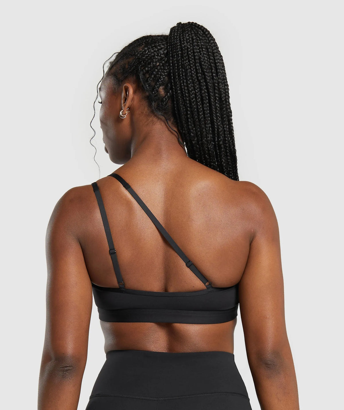 One Shoulder Bra - Negro