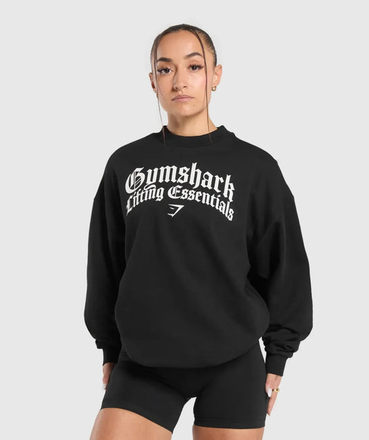 Lifting Essentials Oversized Sweater - Negro