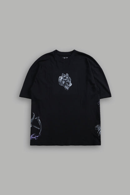 WWE Hell's Gate "Side By Side" Series Oversized Tee in Black