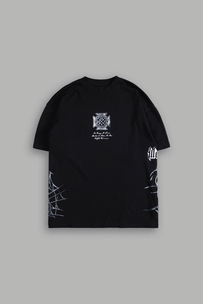 Spider-Man Tomb "Side By Side" Series Oversized Tee in Black