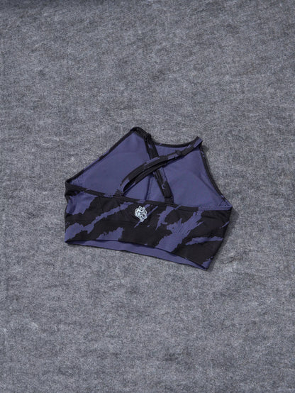 Chopper "Everson Seamless" High Neck Bra in Purple Stone Native Camo