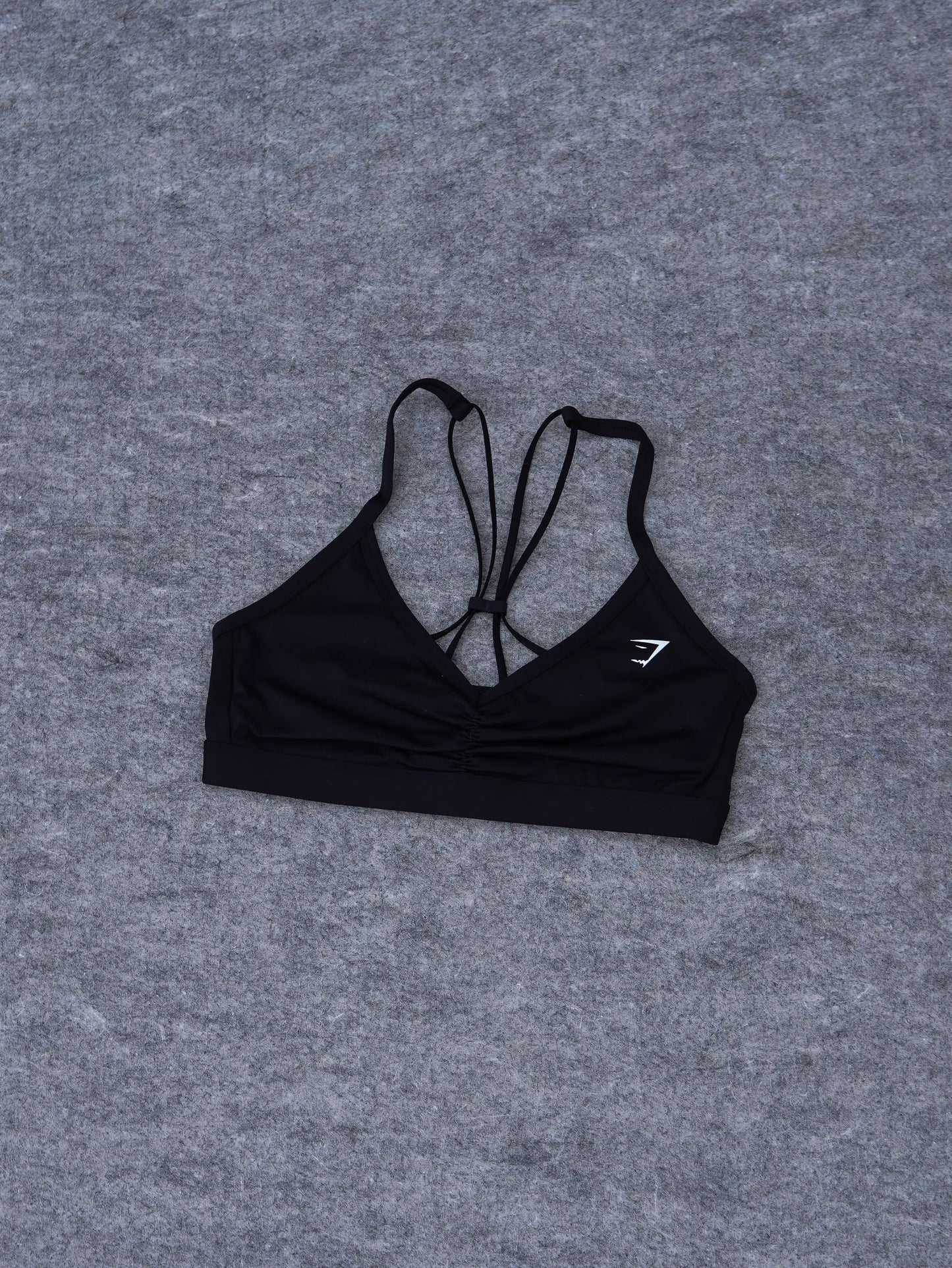 Ruched Bra - Negro