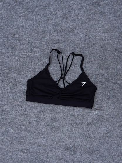 Ruched Bra - Negro