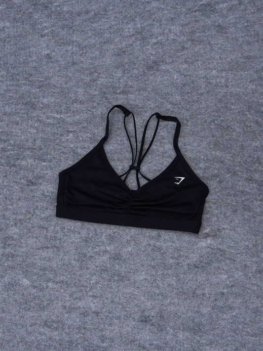 Ruched Bra - Negro
