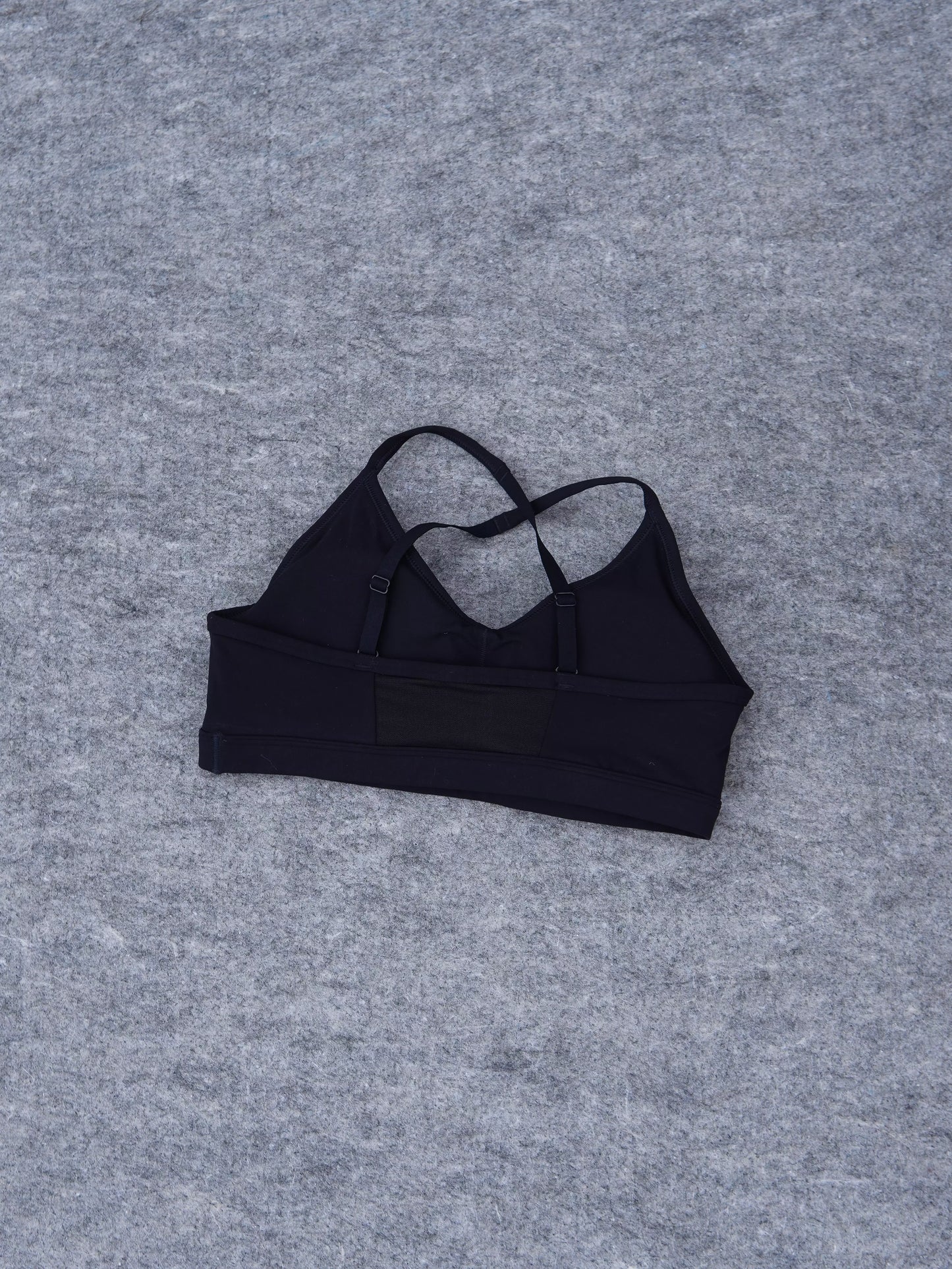 Ruched Strappy Bra - Negro