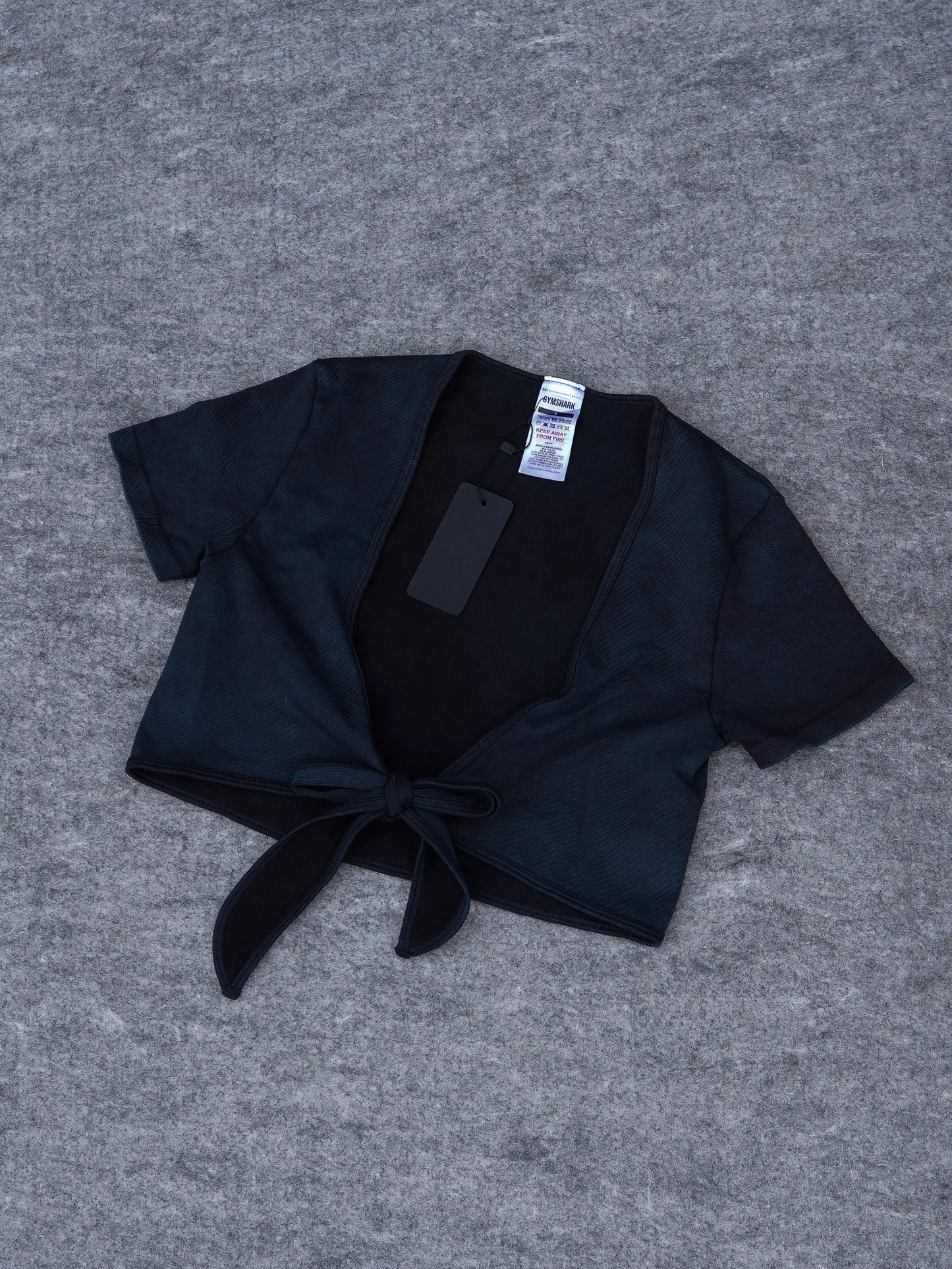 Gains Ribbon Crop Top - Navy