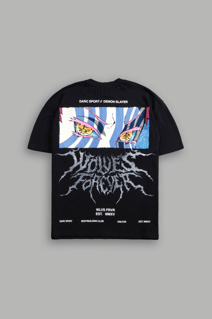 Demon Slayer Akaza "Premium" Oversized Tee in Black