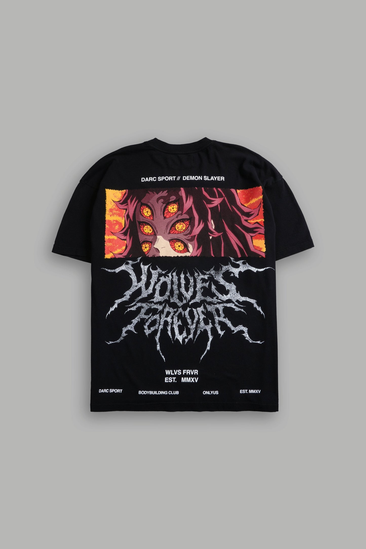 Demon Slayer Upper Moon 1 "Premium" Oversized Tee in Black