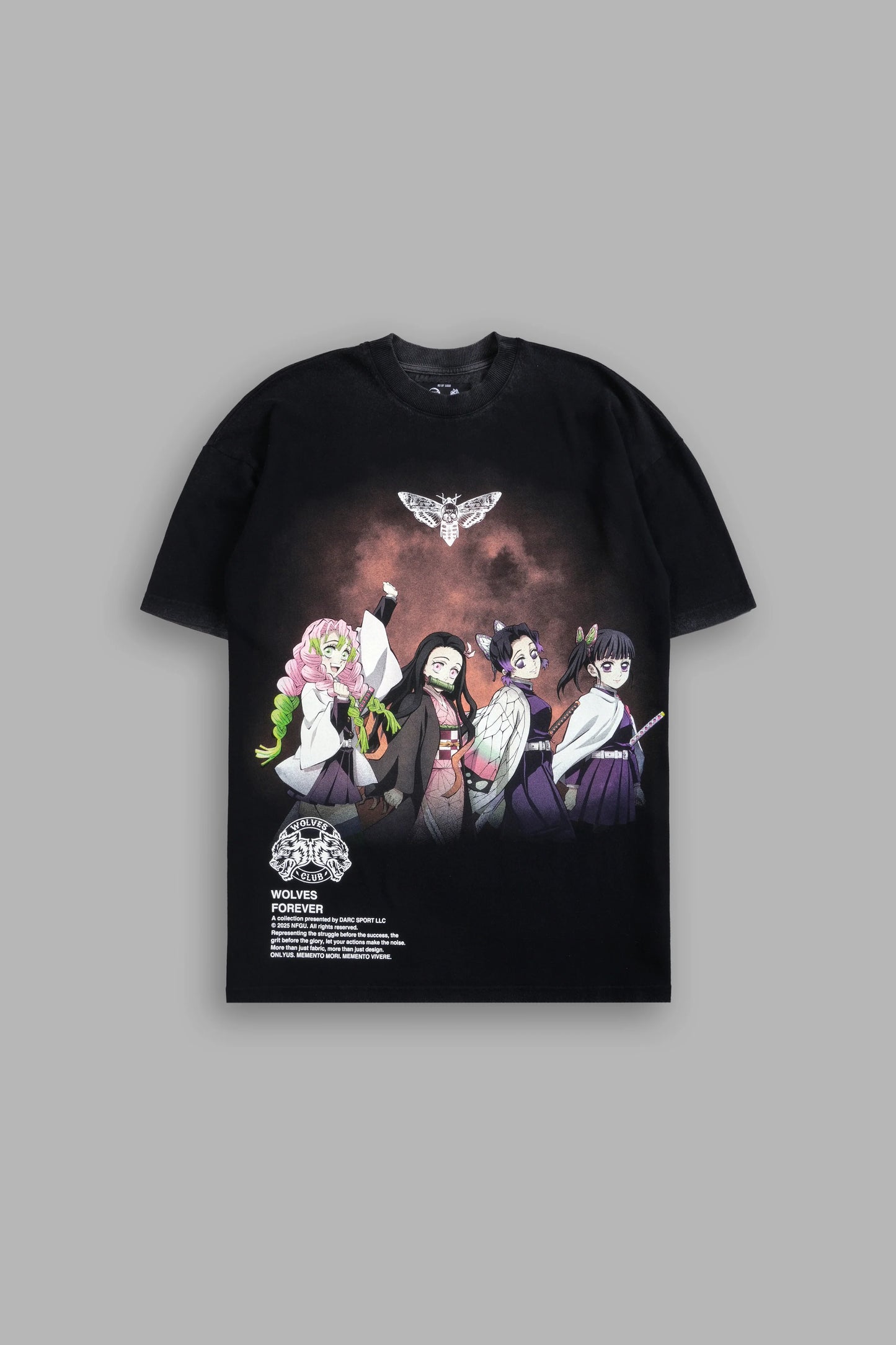 Demon Slayer Her Power "Premium" Oversized Unisex Tee in Black