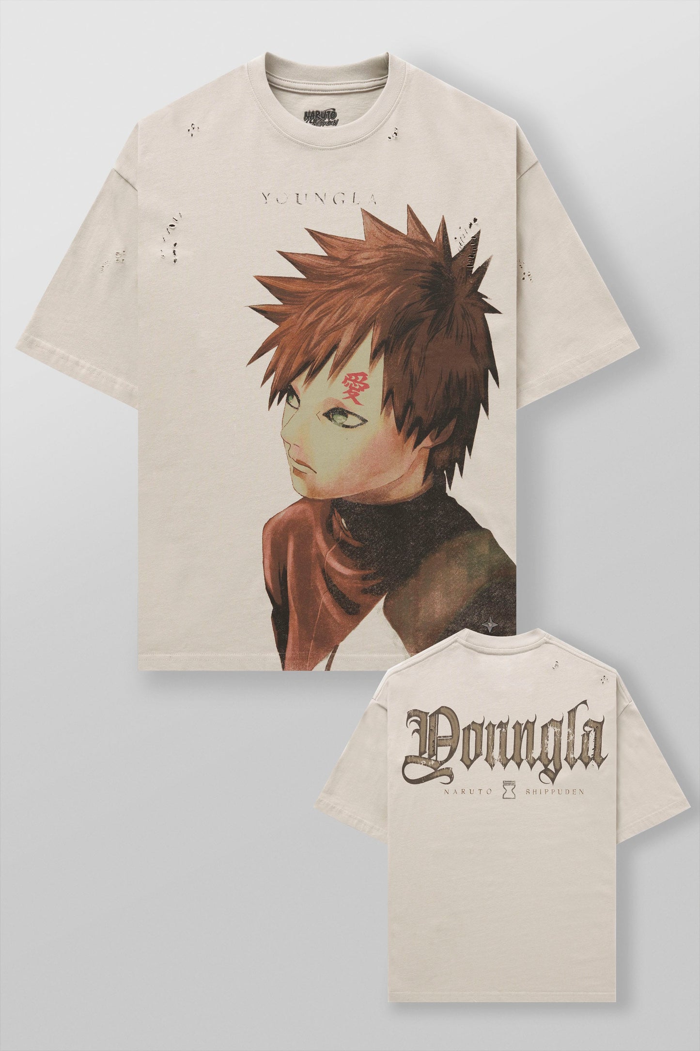 4318 - Naruto Distressed Tees