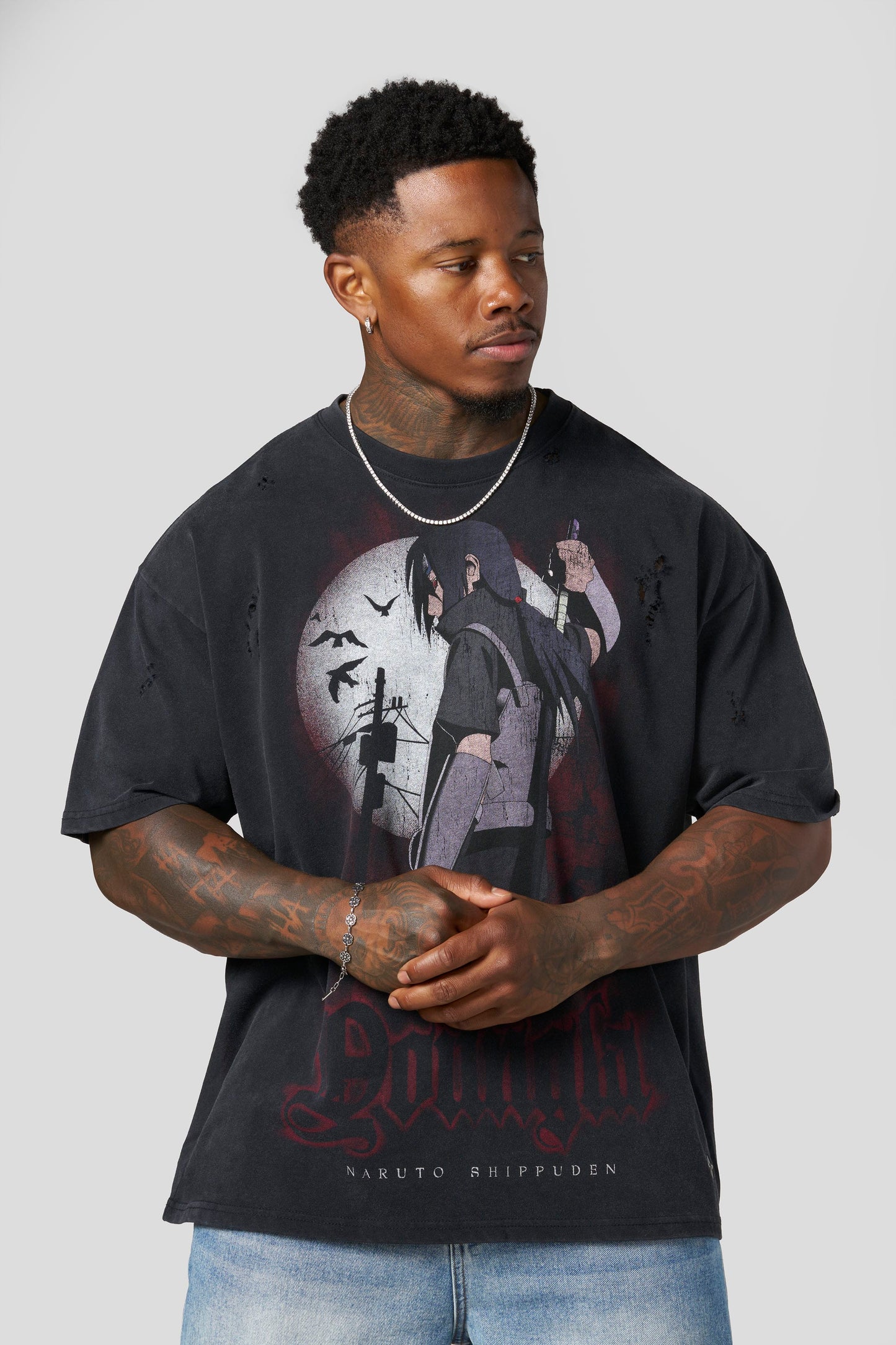 4318 - Naruto Distressed Tees