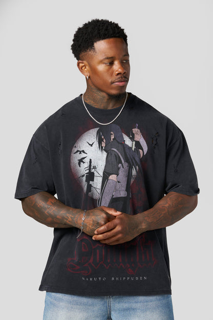 4318 - Naruto Distressed Tees