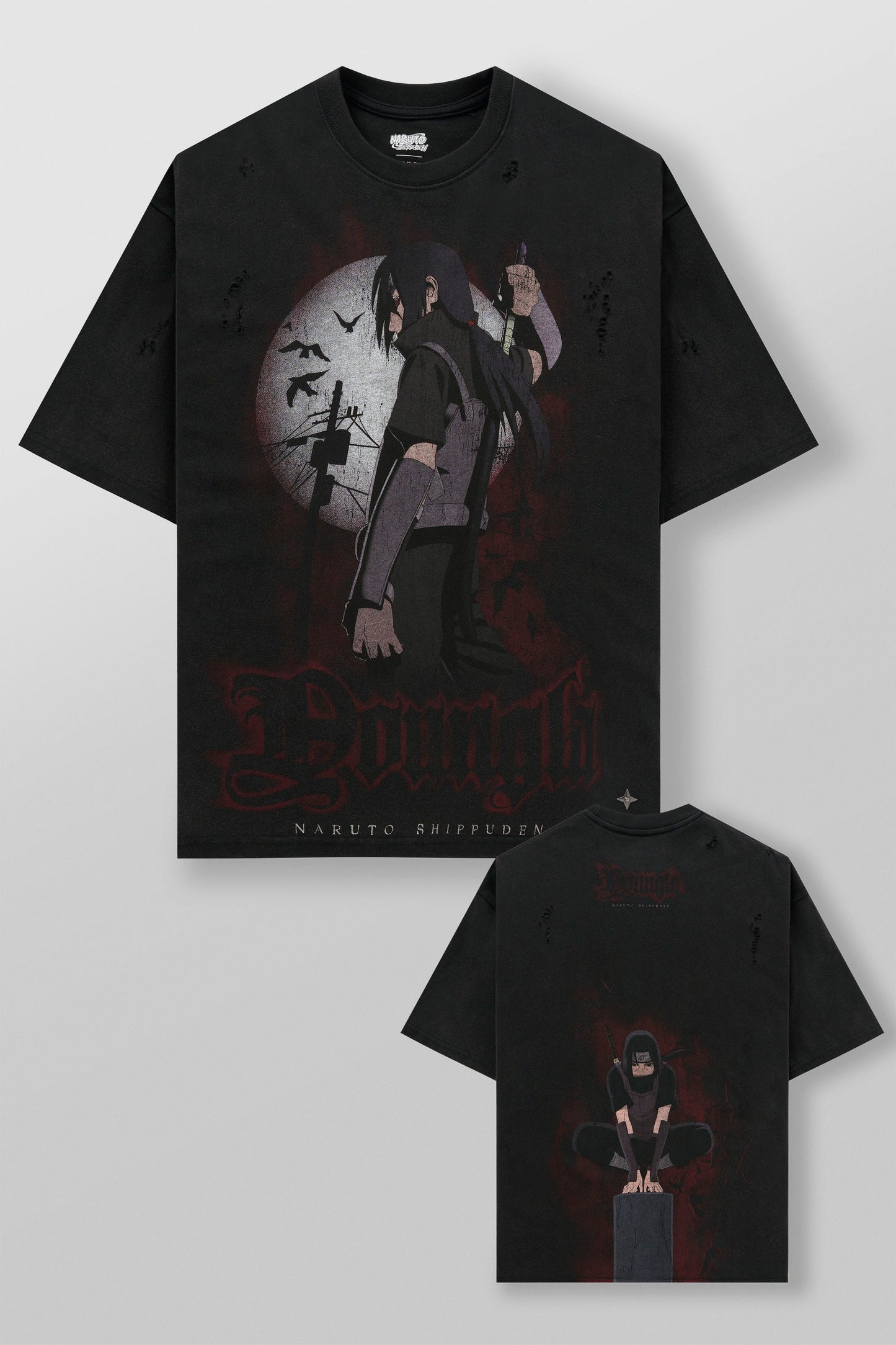 4318 - Naruto Distressed Tees