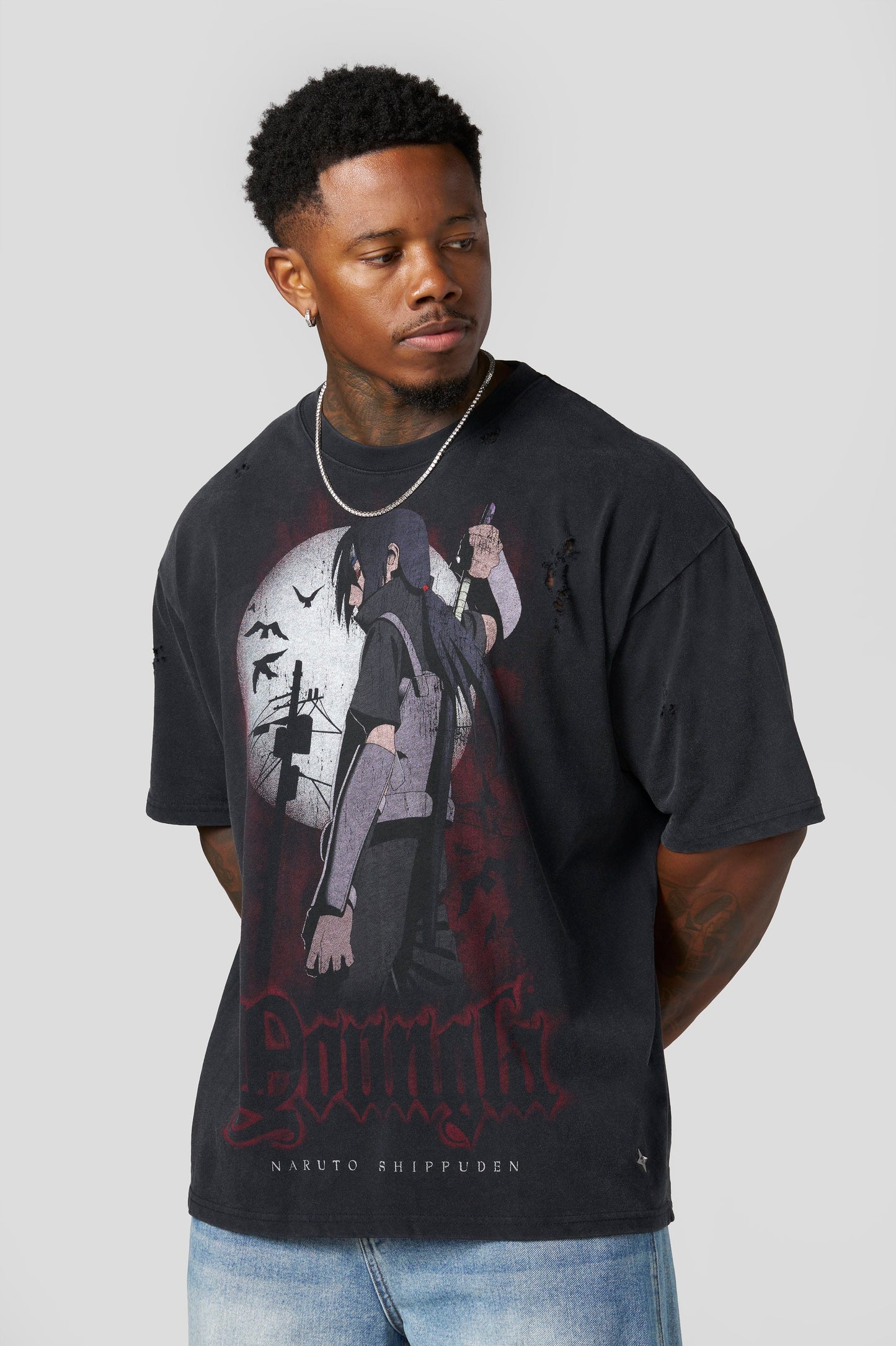 4318 - Naruto Distressed Tees