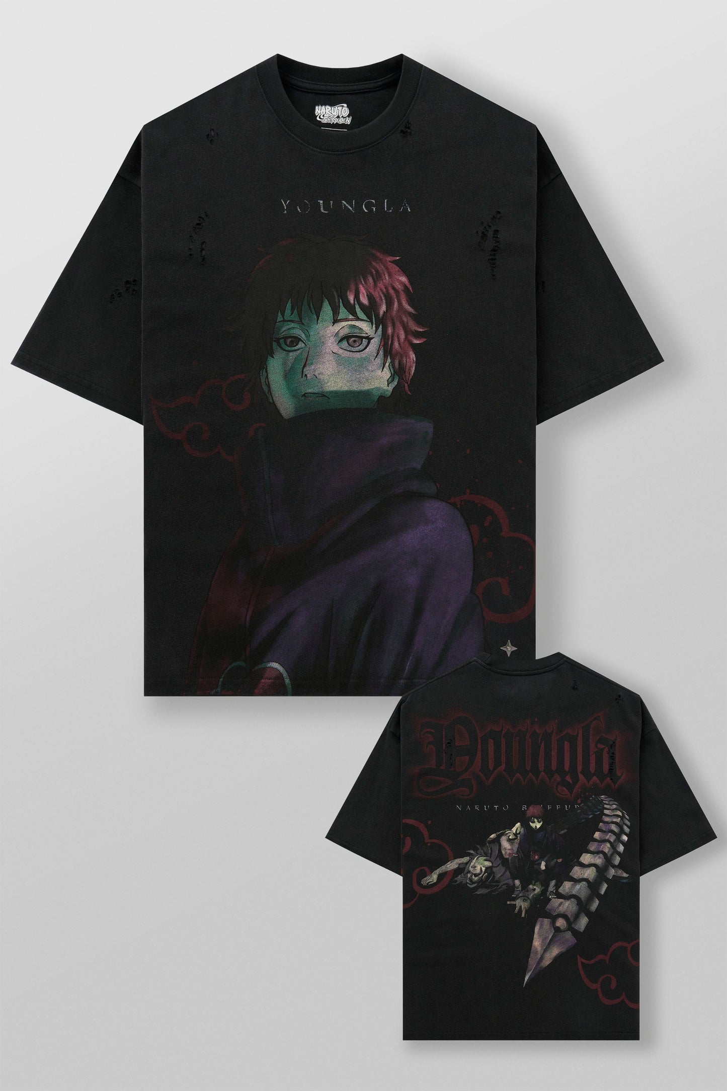 4318 - Naruto Distressed Tees