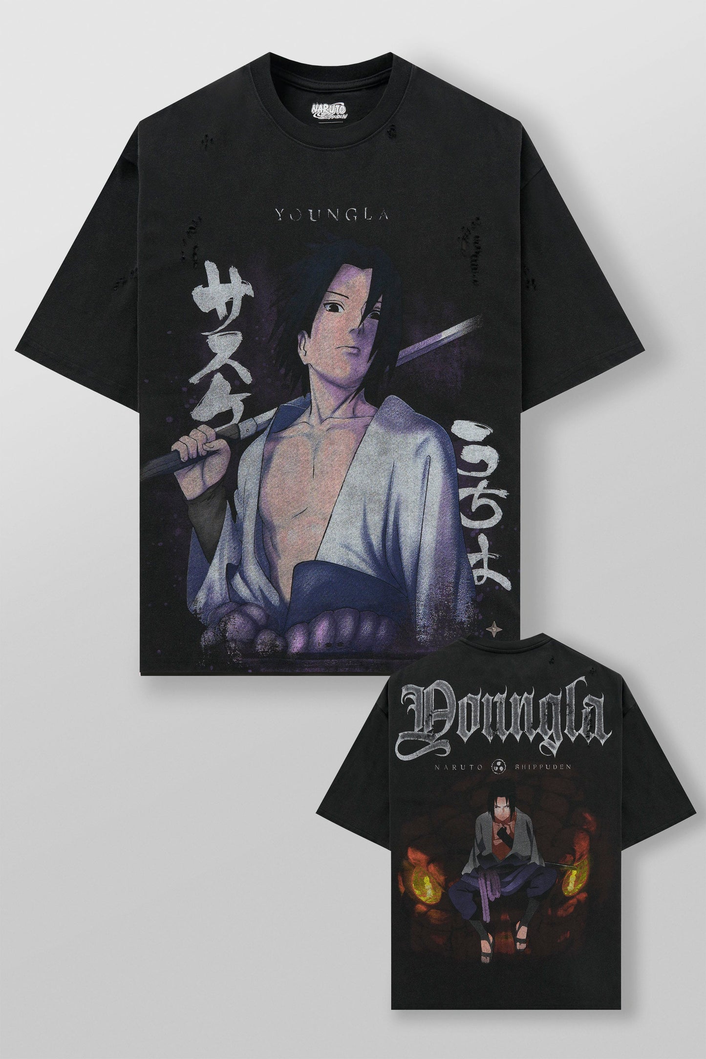 4318 - Naruto Distressed Tees