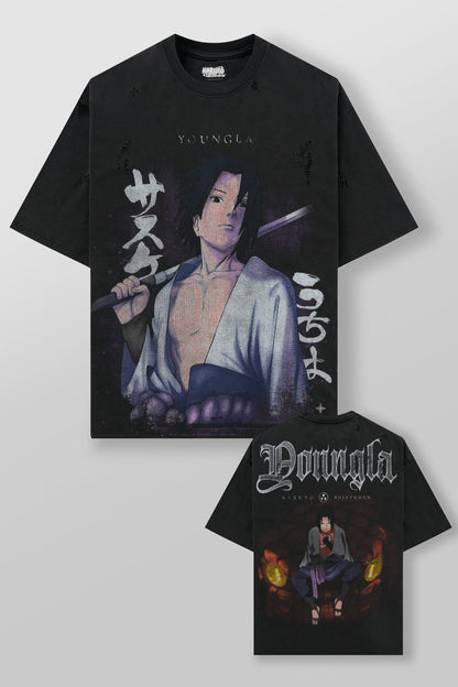 4318 - Naruto Distressed Tees
