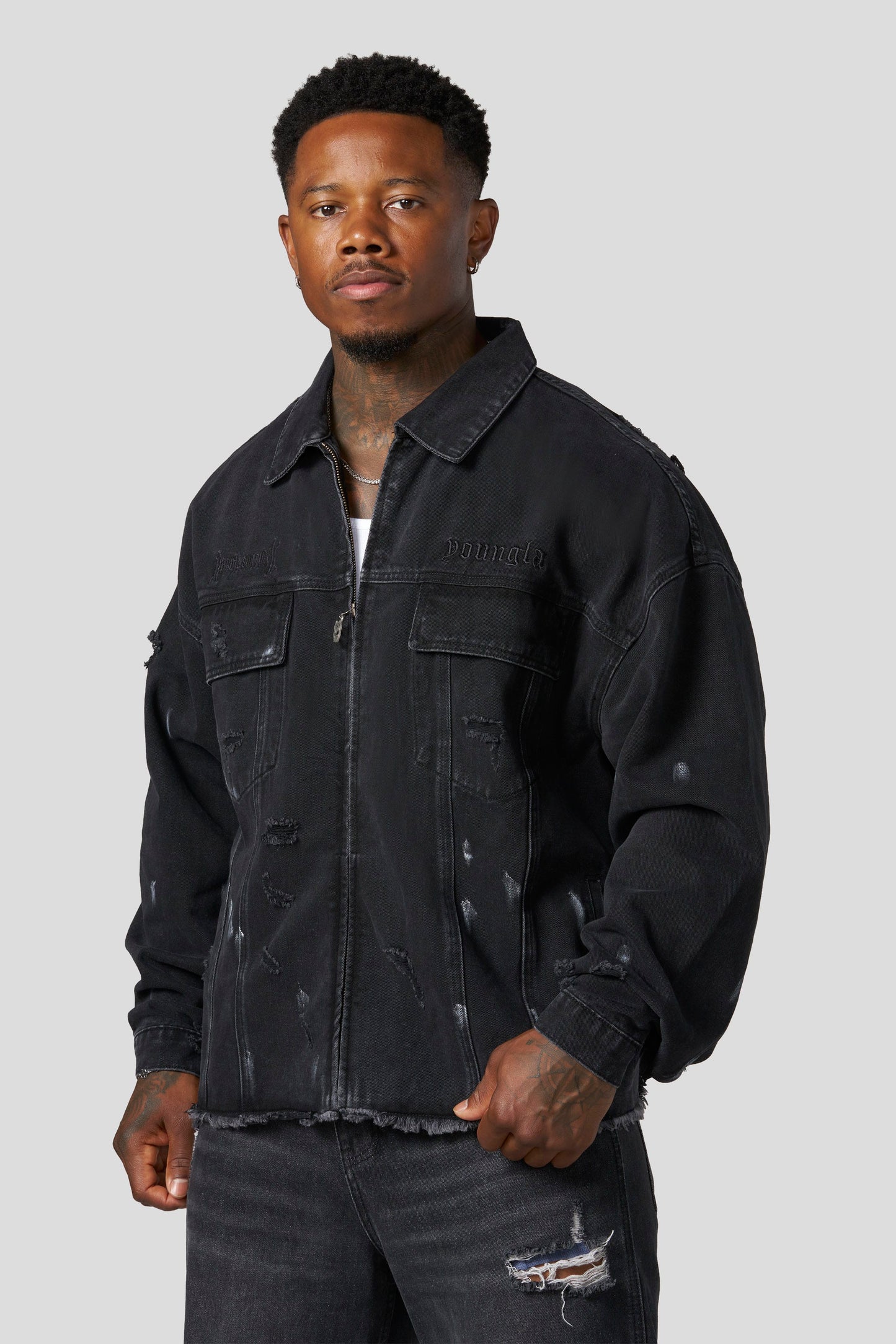5133 - Naruto Distressed Denim Jackets