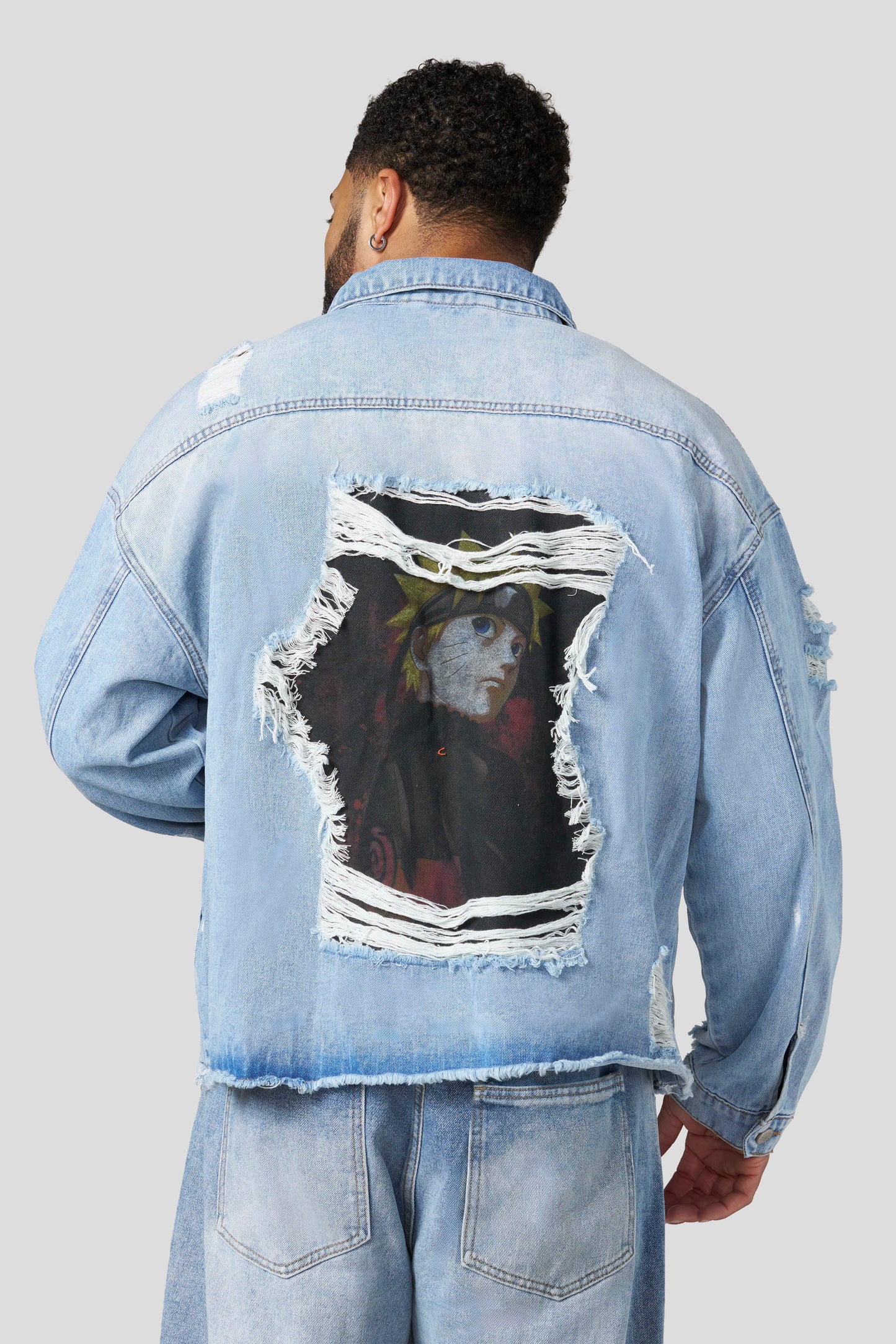 5133 - Naruto Distressed Denim Jackets