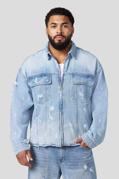 5133 - Naruto Distressed Denim Jackets