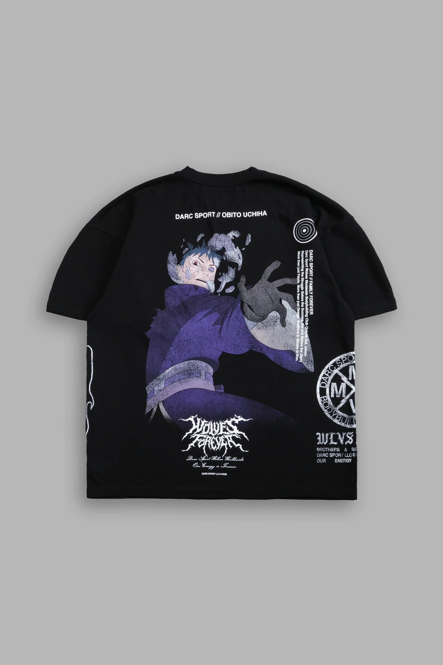 Naruto Obito Uchiha "Side By Side" Series Premium Tee in Black