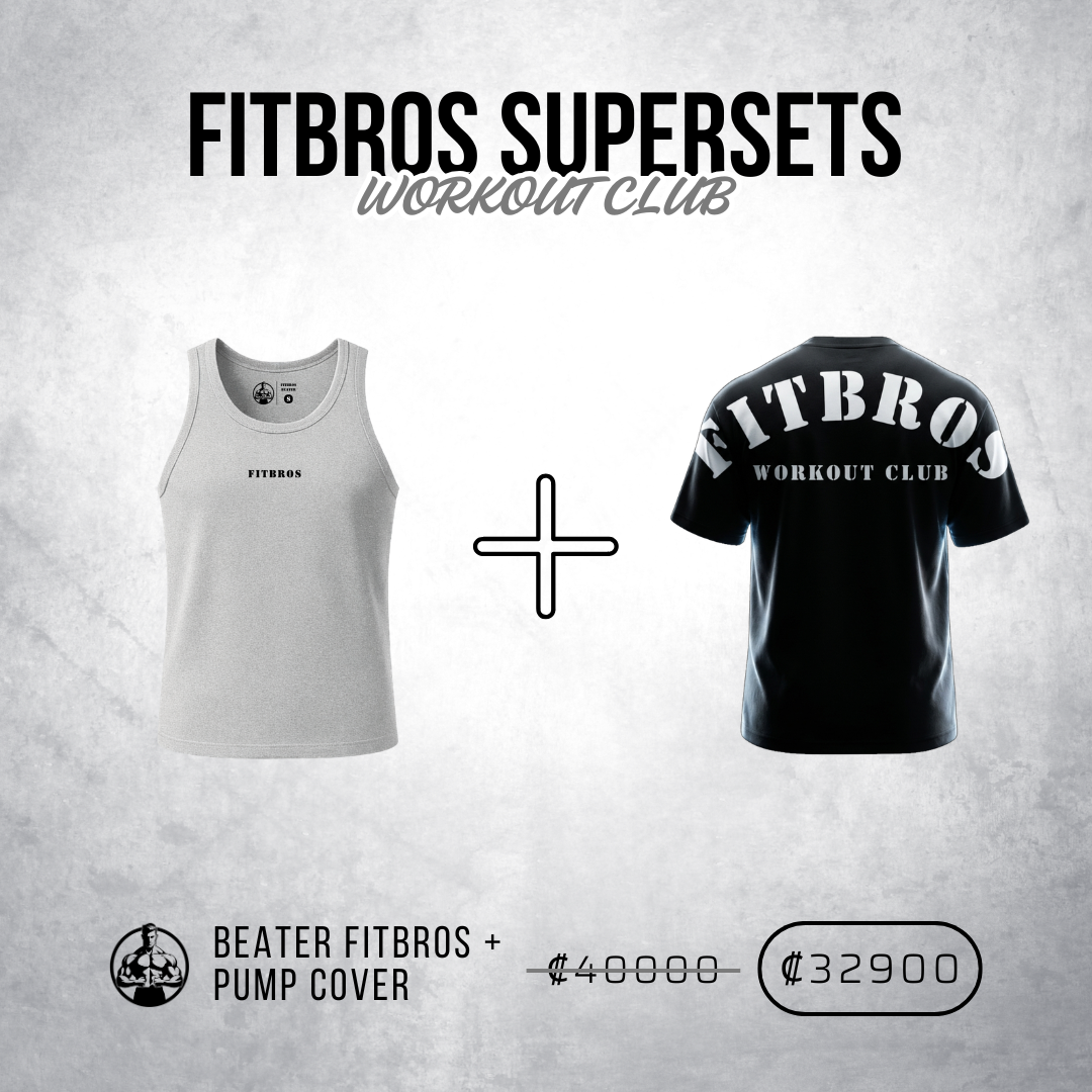 FITBROS ® SUPERSET #2 (Beater Gris + Pump Cover)