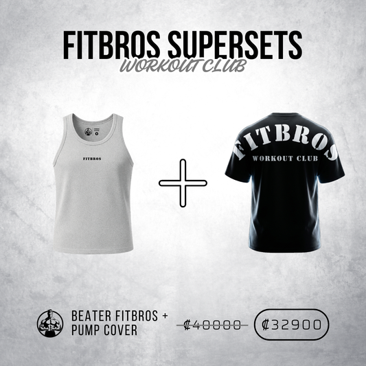 FITBROS ® SUPERSET #2 (Beater Gris + Pump Cover)
