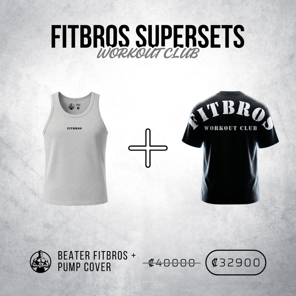 FITBROS ® SUPERSET #2 (Beater Gris + Pump Cover)
