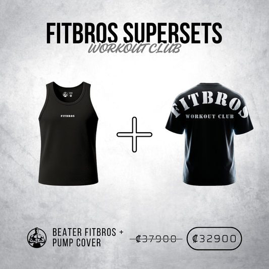 FITBROS ® SUPERSET #2 (Beater Negro + Pump Cover)