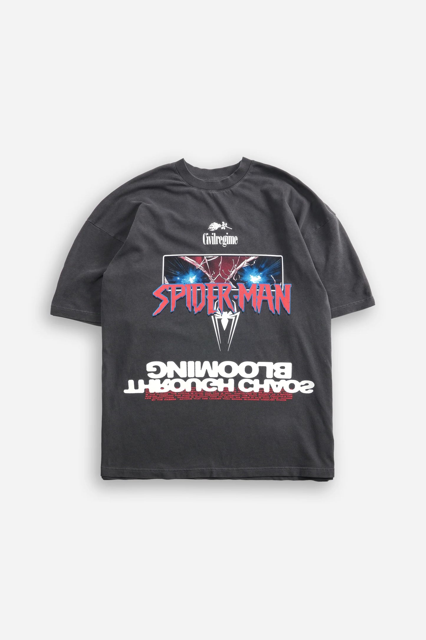 Spider-Man Blooming Through Chaos Oversized Tee - CivilRegime