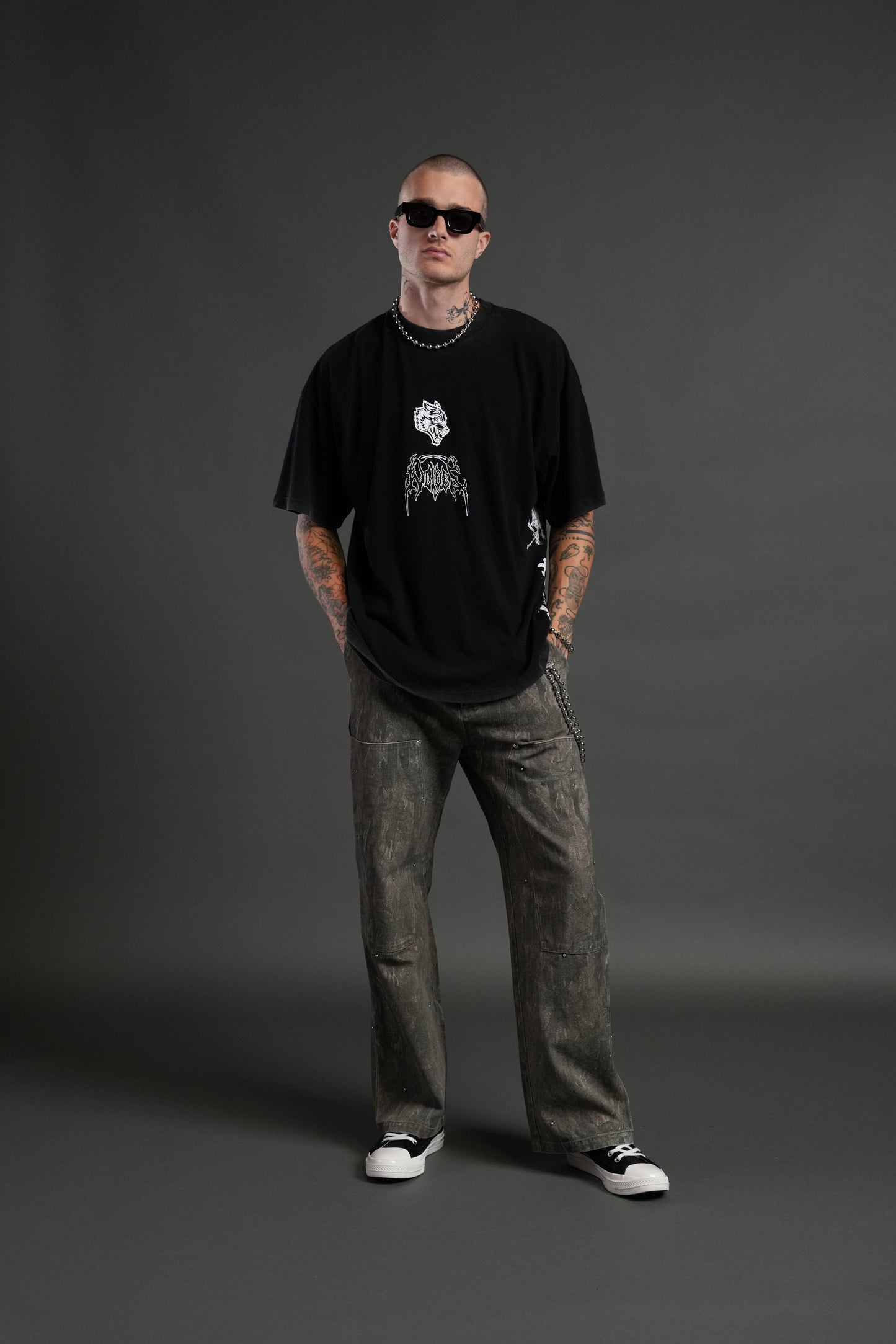 Demon Slayer NFGU Tanjiro "Premium" Oversized Tee in Black