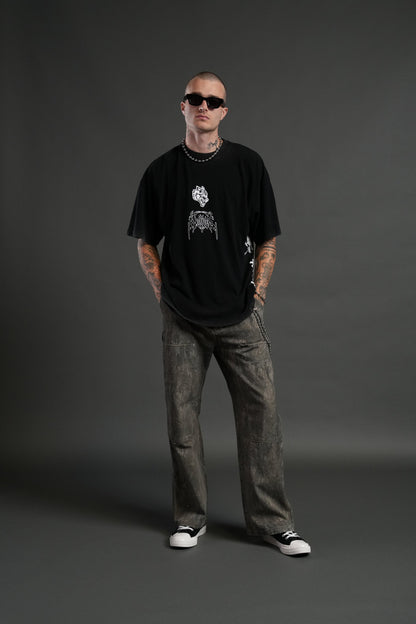 Demon Slayer NFGU Tanjiro "Premium" Oversized Tee in Black
