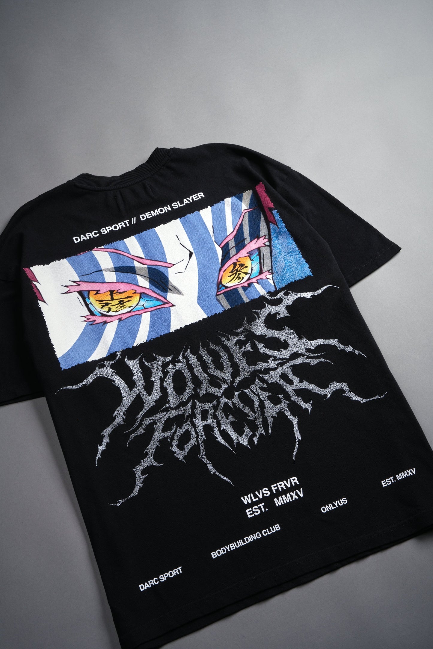Demon Slayer Akaza "Premium" Oversized Tee in Black