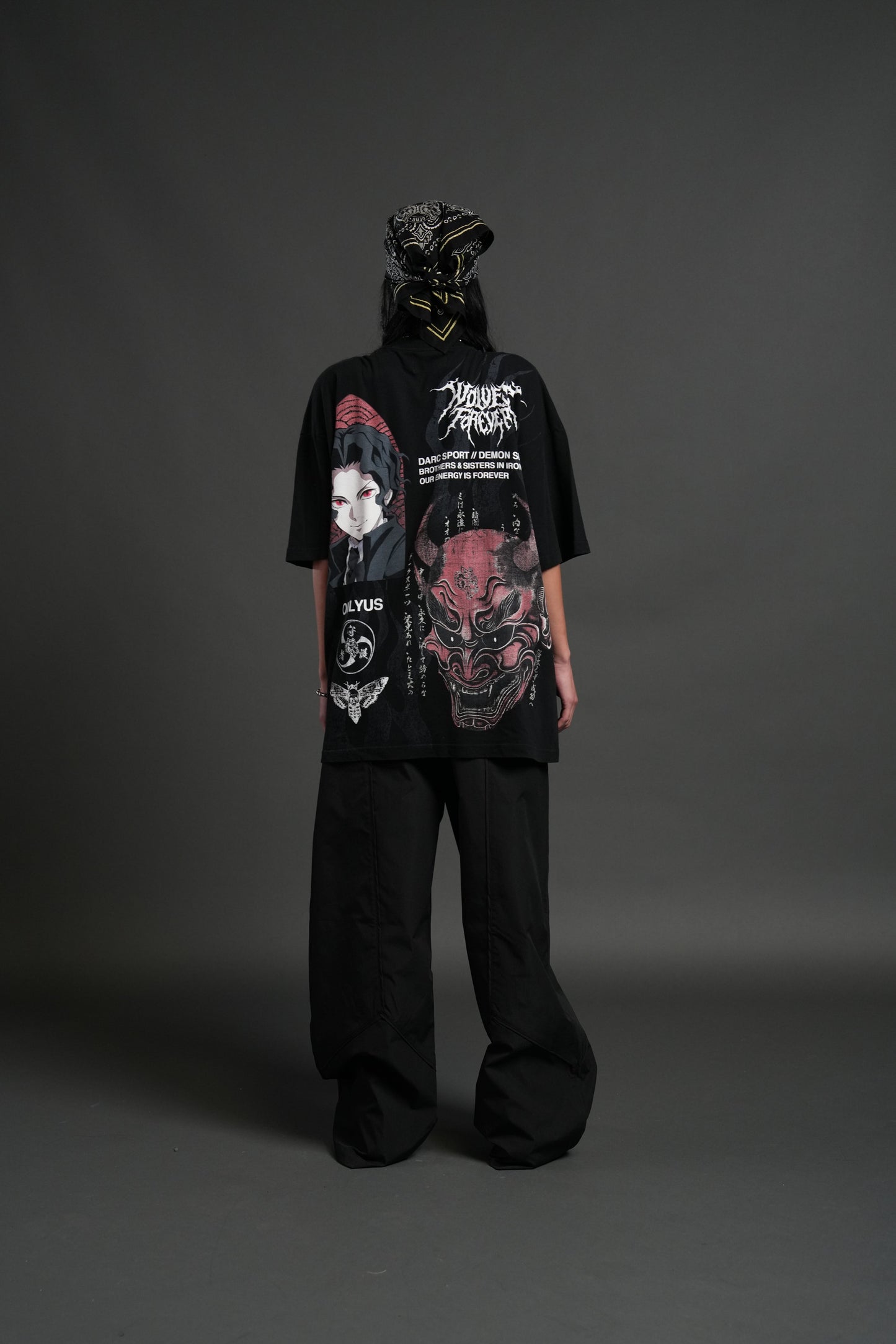 Demon Slayer Demon Within "Premium" Oversized Tee in Black