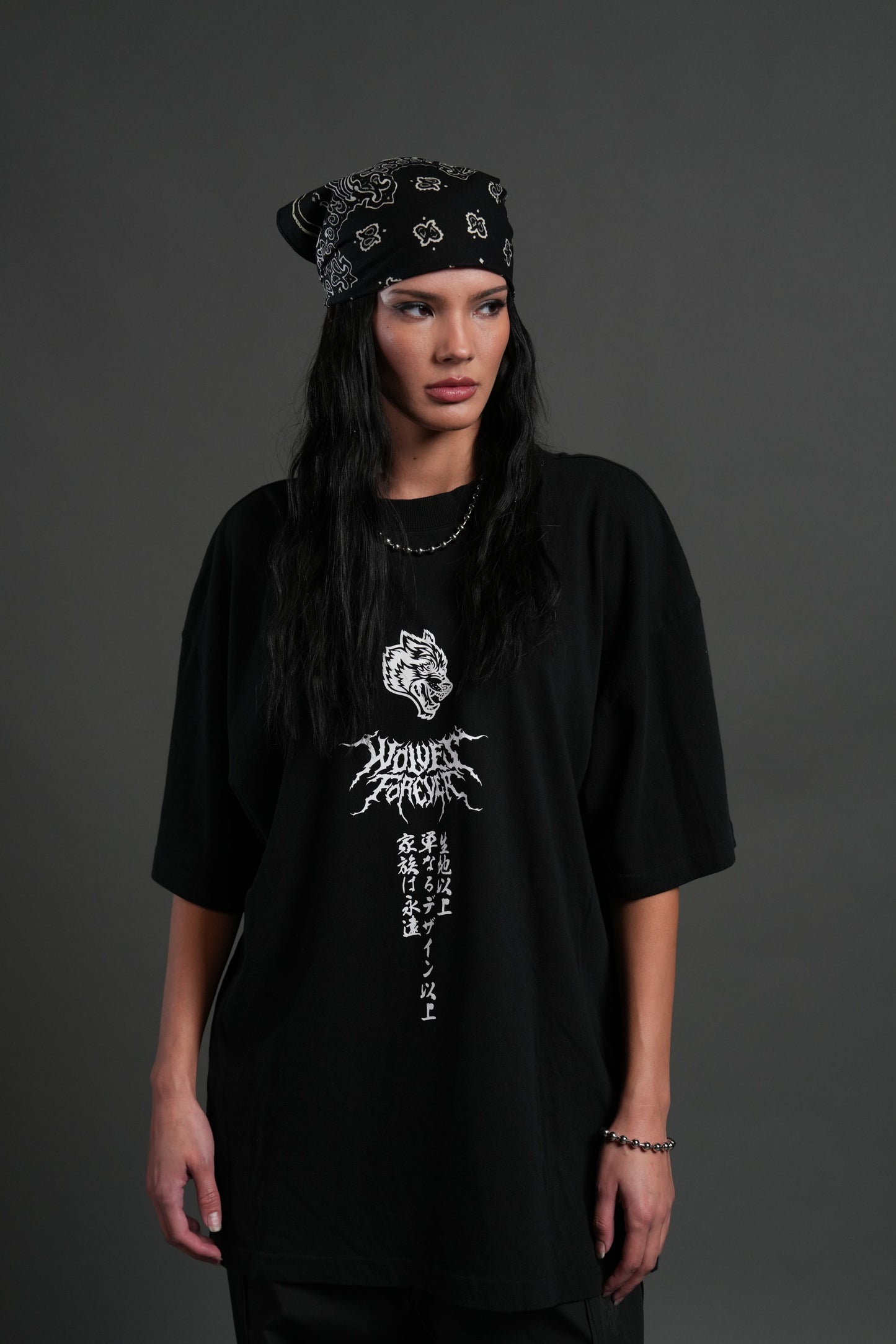 Demon Slayer Demon Within "Premium" Oversized Tee in Black