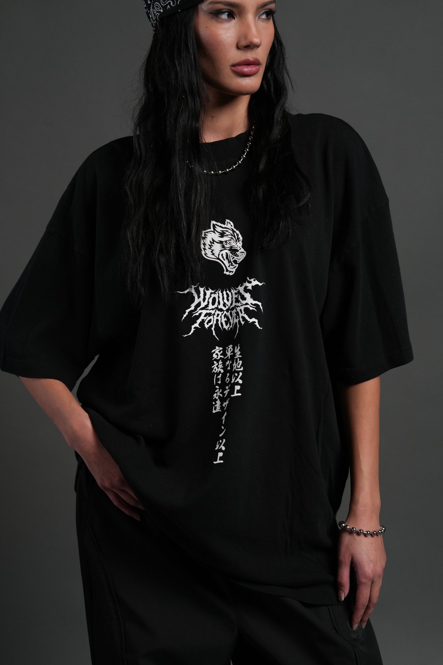 Demon Slayer Demon Within "Premium" Oversized Tee in Black