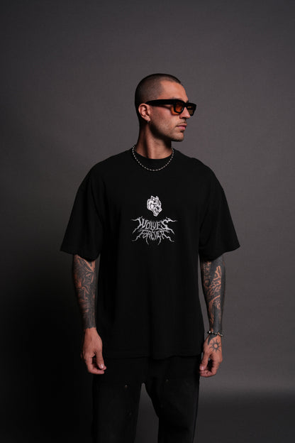 Demon Slayer Akaza "Premium" Oversized Tee in Black