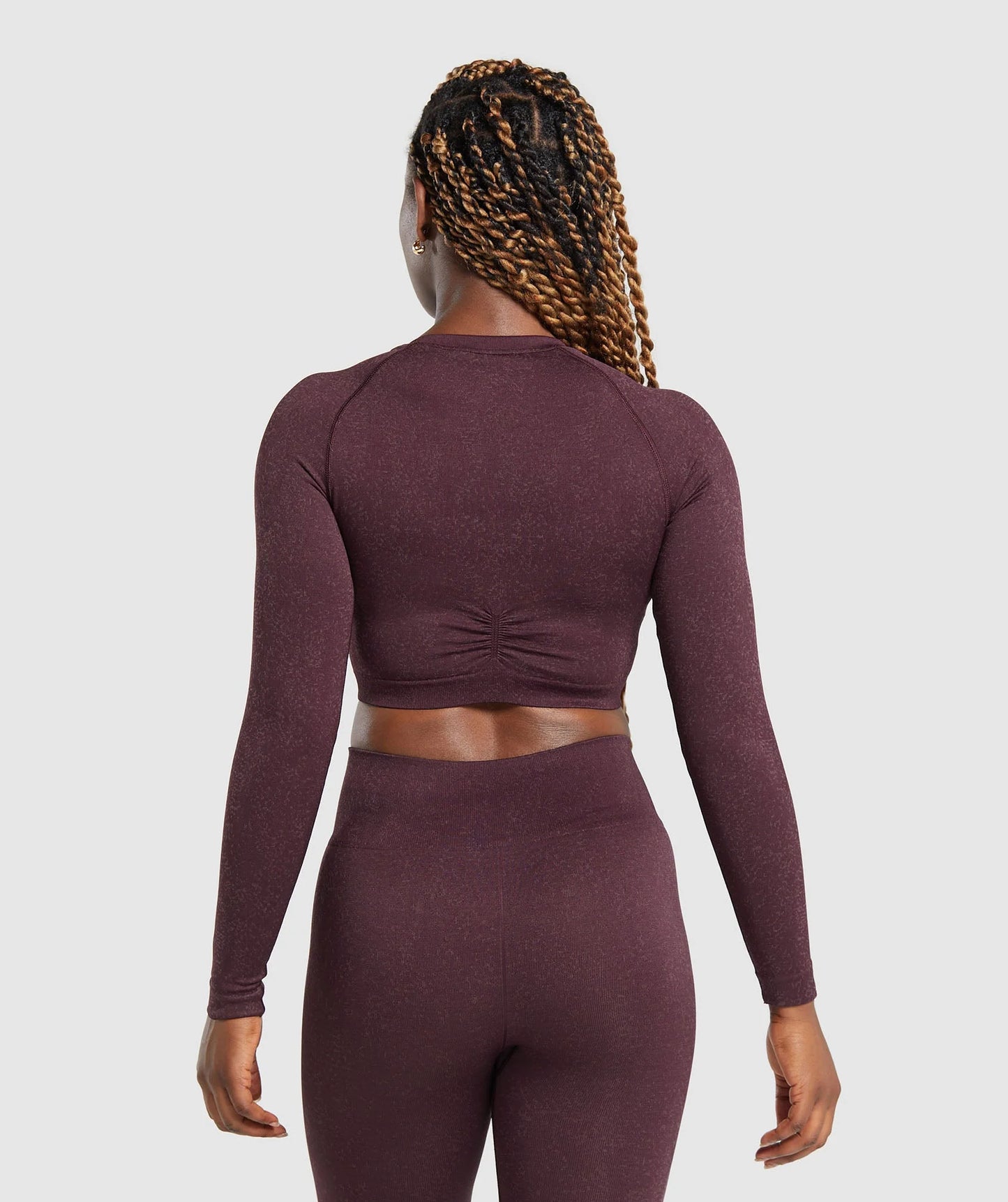 Adapt Fleck Seamless Long Sleeve Crop Top