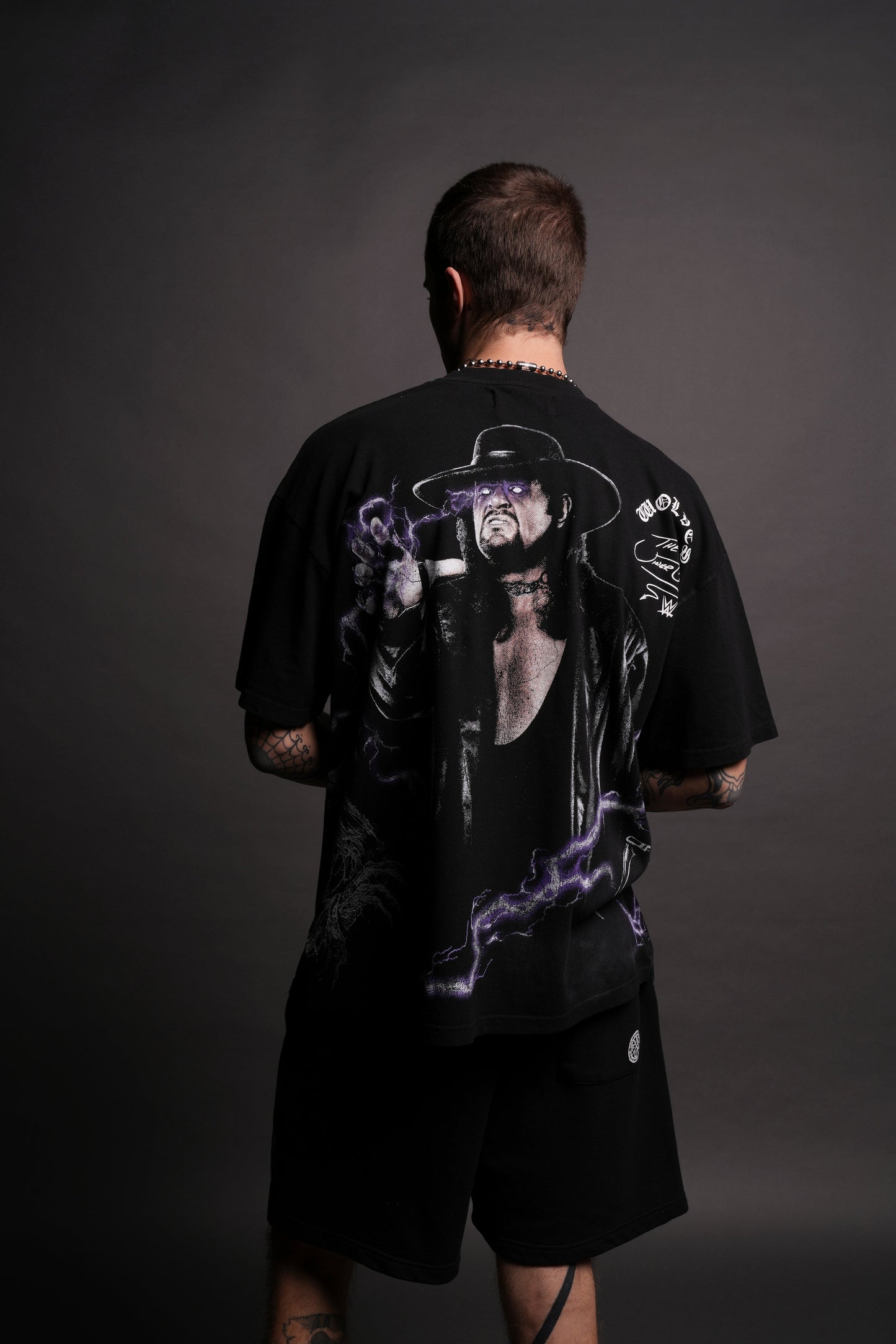 WWE Hell's Gate "Side By Side" Series Oversized Tee in Black