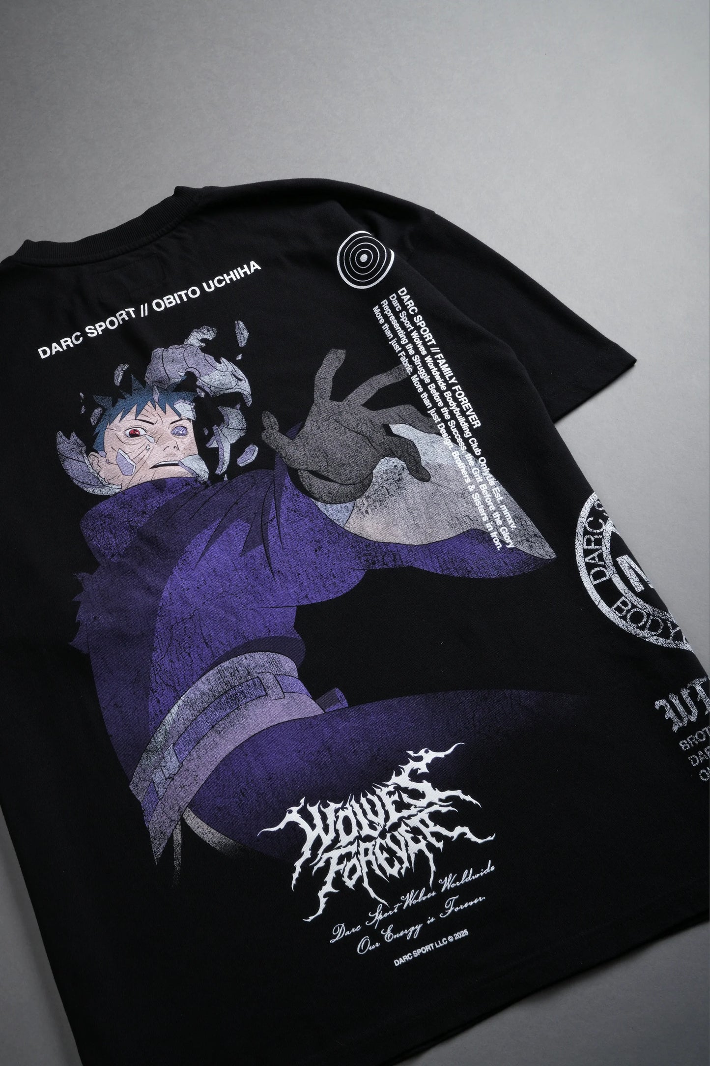 Naruto Obito Uchiha "Side By Side" Series Premium Tee in Black