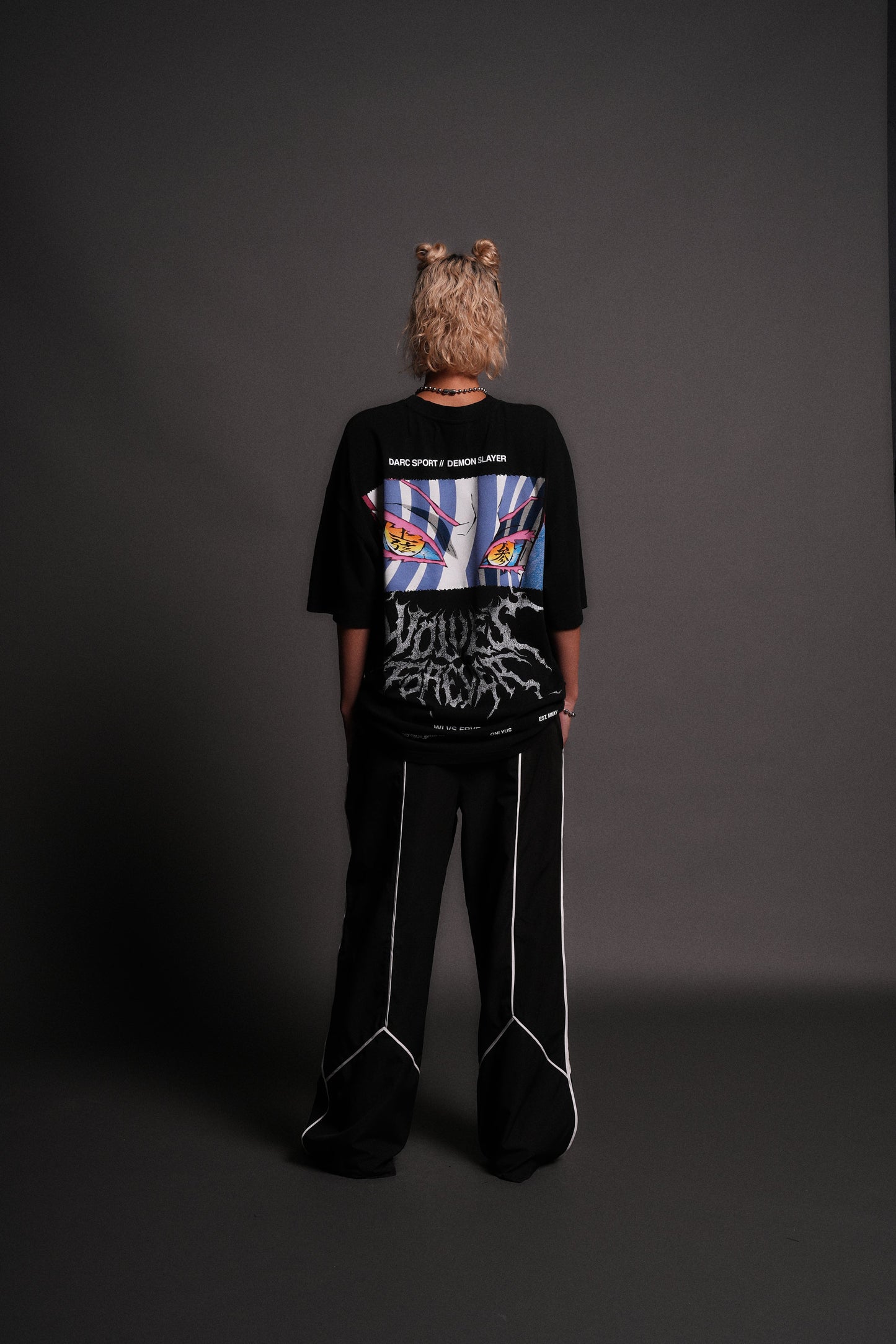 Demon Slayer Akaza "Premium" Oversized Tee in Black