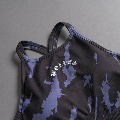 Chopper "Everson Seamless" High Neck Bra in Purple Stone Native Camo
